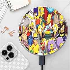 The Simpsons, Cartoon, Crazy, Dope Wireless Fast Charger(white) by nateshop