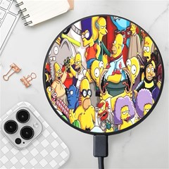 The Simpsons, Cartoon, Crazy, Dope Wireless Fast Charger(black) by nateshop