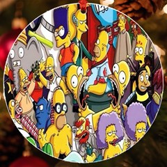 The Simpsons, Cartoon, Crazy, Dope Uv Print Acrylic Ornament Round by nateshop