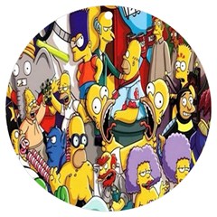 The Simpsons, Cartoon, Crazy, Dope Uv Print Acrylic Ornament Round by nateshop