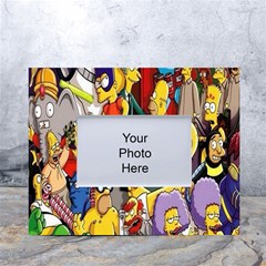 The Simpsons, Cartoon, Crazy, Dope White Tabletop Photo Frame 4 x6  by nateshop