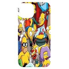 The Simpsons, Cartoon, Crazy, Dope Iphone 14 Black Uv Print Case by nateshop