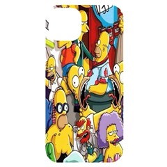 The Simpsons, Cartoon, Crazy, Dope Iphone 14 Plus Black Uv Print Case by nateshop