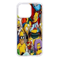 The Simpsons, Cartoon, Crazy, Dope Iphone 14 Pro Max Tpu Uv Print Case by nateshop