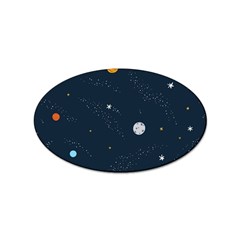 Universe Color Doodle , Art Sticker Oval (100 Pack) by nateshop