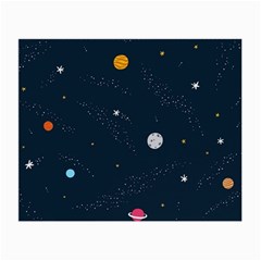 Universe Color Doodle , Art Small Glasses Cloth (2 Sides) by nateshop