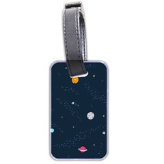 Universe Color Doodle , Art Luggage Tag (two Sides) by nateshop