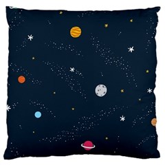 Universe Color Doodle , Art Large Cushion Case (one Side) by nateshop