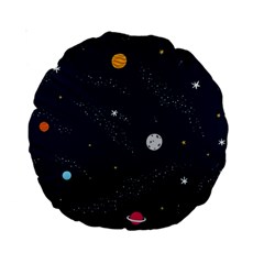 Universe Color Doodle , Art Standard 15  Premium Round Cushions by nateshop