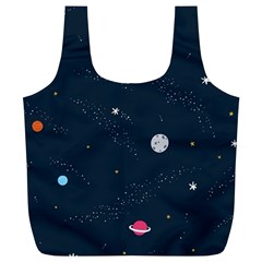 Universe Color Doodle , Art Full Print Recycle Bag (xl) by nateshop