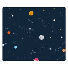 Universe Color Doodle , Art Two Sides Premium Plush Fleece Blanket (small) by nateshop