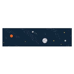 Universe Color Doodle , Art Oblong Satin Scarf (16  X 60 ) by nateshop