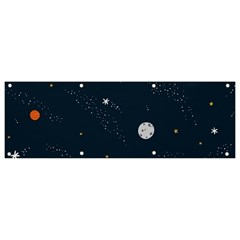 Universe Color Doodle , Art Banner And Sign 9  X 3  by nateshop