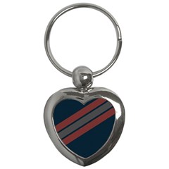 Abstract, Cool, Dark New, Pattern, Race Key Chain (heart) by nateshop