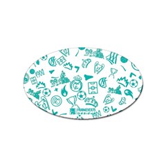 Background, Pattern, Sport Sticker Oval (10 Pack) by nateshop