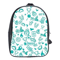 Background, Pattern, Sport School Bag (large) by nateshop