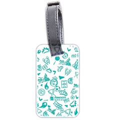 Background, Pattern, Sport Luggage Tag (two Sides) by nateshop