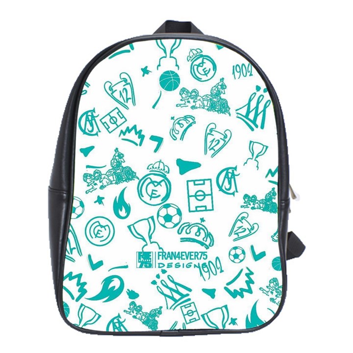 Background, Pattern, Sport School Bag (XL)