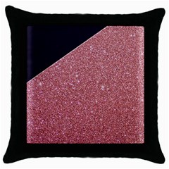 Abstract, Edge Style, Pink, Purple, Throw Pillow Case (black) by nateshop