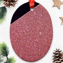 Abstract, Edge Style, Pink, Purple, Oval Ornament (two Sides) by nateshop