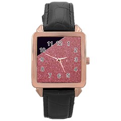 Abstract, Edge Style, Pink, Purple, Rose Gold Leather Watch  by nateshop