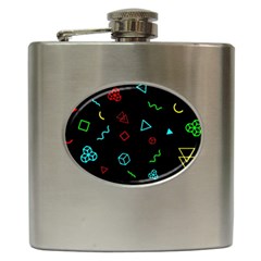 Black, Dark, Galaxy Hip Flask (6 Oz) by nateshop