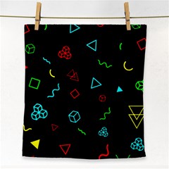 Black, Dark, Galaxy Face Towel by nateshop