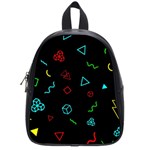 Black, Dark, Galaxy School Bag (Small) Front