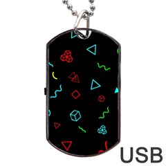 Black, Dark, Galaxy Dog Tag Usb Flash (two Sides) by nateshop