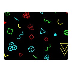 Black, Dark, Galaxy Two Sides Premium Plush Fleece Blanket (mini)