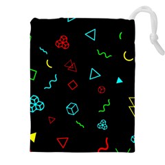 Black, Dark, Galaxy Drawstring Pouch (5xl) by nateshop