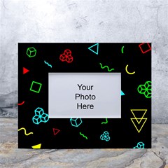 Black, Dark, Galaxy White Tabletop Photo Frame 4 x6  by nateshop