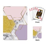 Geometric , Geometric, Gold, Marble, Pattern, Pink, Purple, Playing Cards Single Design (Rectangle) Back