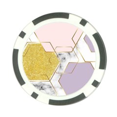 Geometric , Geometric, Gold, Marble, Pattern, Pink, Purple, Poker Chip Card Guard by nateshop