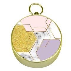 Geometric , Geometric, Gold, Marble, Pattern, Pink, Purple, Gold Compasses by nateshop