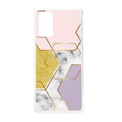 Geometric , Geometric, Gold, Marble, Pattern, Pink, Purple, Samsung Galaxy Note 20 Tpu Uv Case by nateshop