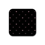 Heart, Background Rubber Coaster (Square) Front