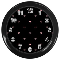 Heart, Background Wall Clock (black) by nateshop