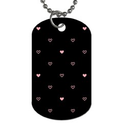 Heart, Background Dog Tag (two Sides)