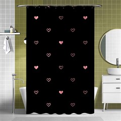 Heart, Background Shower Curtain 48  X 72  (small)  by nateshop