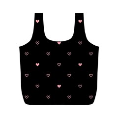 Heart, Background Full Print Recycle Bag (m) by nateshop