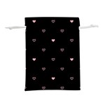 Heart, Background Lightweight Drawstring Pouch (M) Front