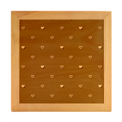 Heart, Background Wood Photo Frame Cube by nateshop