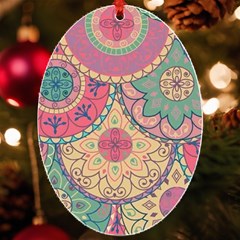 Pattern , Comic, Art, Supreme, Designs Uv Print Acrylic Ornament Oval