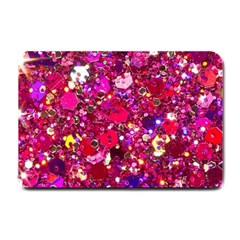 Pink Glitter, Cute, Girly, Glitter, Pink, Purple, Sparkle Small Doormat by nateshop