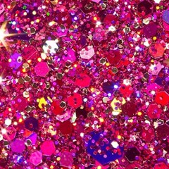 Pink Glitter, Cute, Girly, Glitter, Pink, Purple, Sparkle Play Mat (square) by nateshop