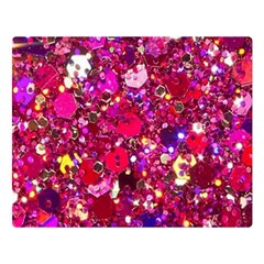 Pink Glitter, Cute, Girly, Glitter, Pink, Purple, Sparkle Two Sides Premium Plush Fleece Blanket (large) by nateshop