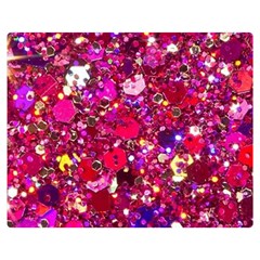 Pink Glitter, Cute, Girly, Glitter, Pink, Purple, Sparkle Premium Plush Fleece Blanket (medium) by nateshop