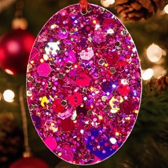 Pink Glitter, Cute, Girly, Glitter, Pink, Purple, Sparkle Uv Print Acrylic Ornament Oval by nateshop