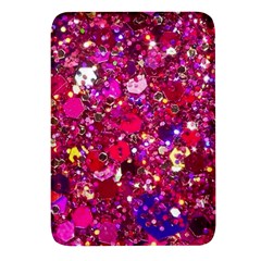 Pink Glitter, Cute, Girly, Glitter, Pink, Purple, Sparkle Rectangular Glass Fridge Magnet (4 Pack) by nateshop